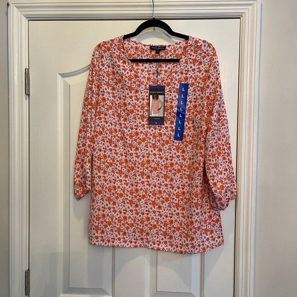 Mario Serrani floral tunic